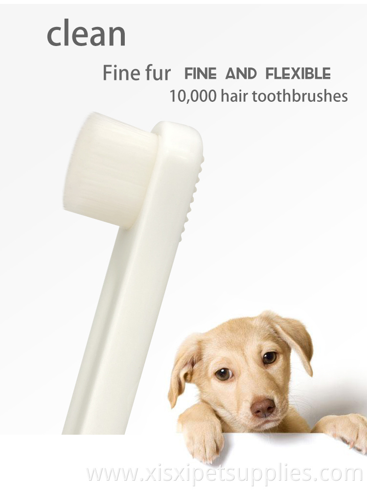 Factory Wholesale New Arrival Soft Brushing Head Pet Dog Cat Toothbrush